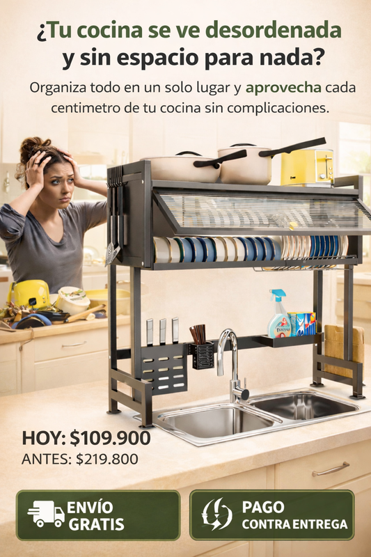 Escurridor de cocina multifuncional